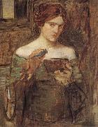 John William Waterhouse Sketch fro The Love Philtre painting